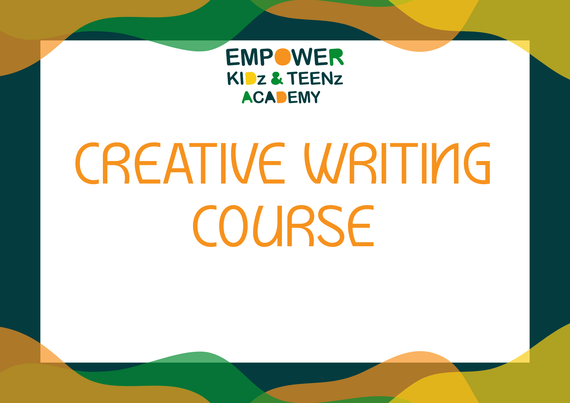 CREATIVE WRITING COURSE